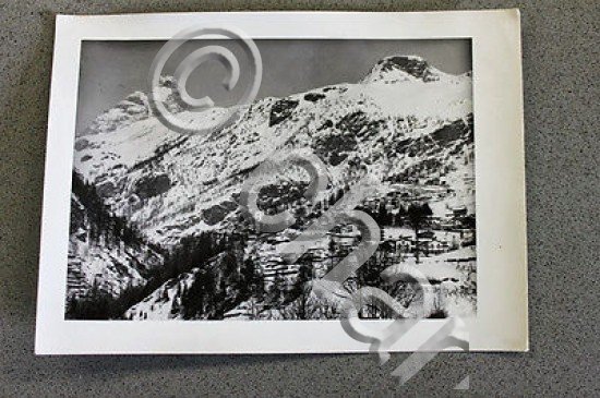 Foto Montagna Valtournenche - Valle d'Aosta panorama invernale databile 1950 …