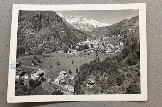 Foto Montagna Valtournenche Valle d'Aosta panorama mt 1524 databile 1950 …