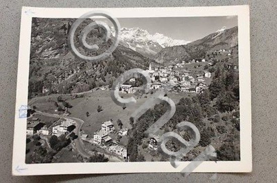 Foto Montagna Valtournenche Valle d'Aosta panorama mt 1524 databile 1950 …