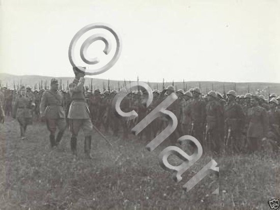 Foto WWII Re Umberto II e truppe 1945 ca.
