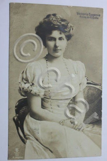 Fotocartolina - regina Spagna Vittoria Eugenia Battenberg 1907