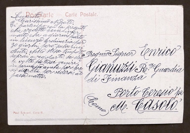 Fotocartolina - Soldato più alto dell'esercito tedesco - O. Taplick …