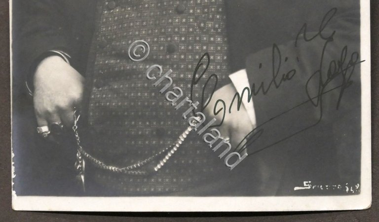 Fotocartolina con autografo dell'attore teatrale Emilio Zago - 1910 ca. | Immagine Gallery 4