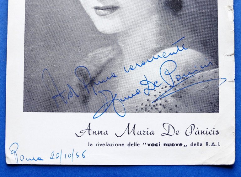 Fotocartolina con Autografo della cantante Anna Maria De Panicis - … | Immagine Gallery 2