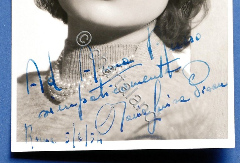Fotocartolina con Autografo della cantante Maria Luisa Pisan - 1954 | Immagine Gallery 4
