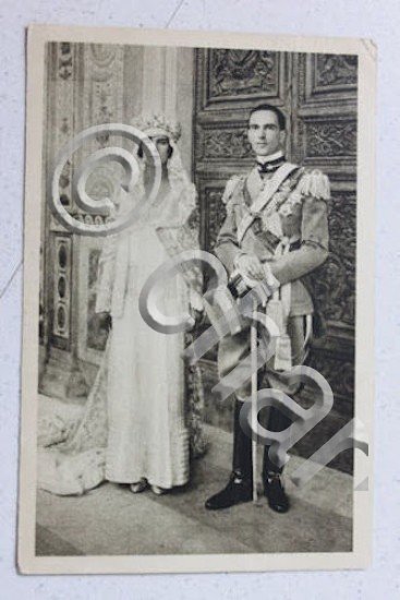 Fotocartolina Maria Jose di Savoia e Umberto di Savoia 1930