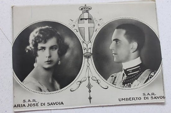 Fotocartolina Maria Jose di Savoia e Umberto di Savoia 1930 …