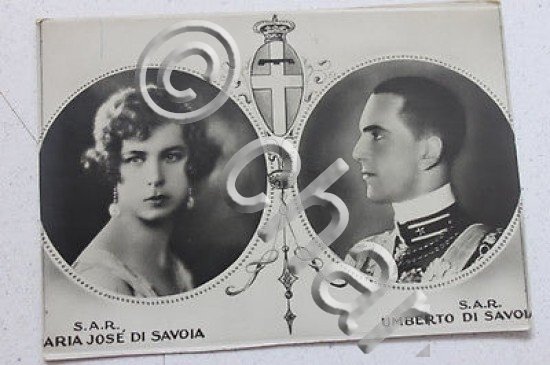 Fotocartolina Maria Jose di Savoia e Umberto di Savoia 1930 …