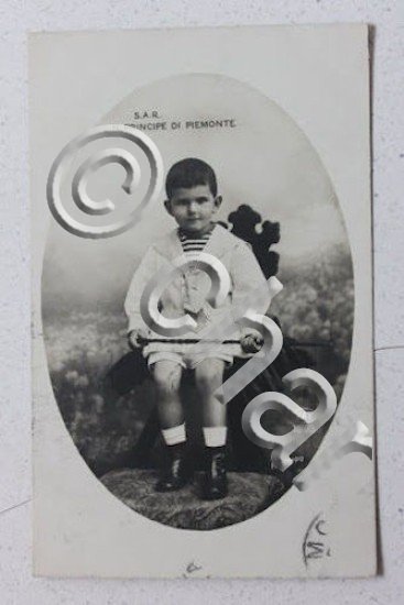 Fotocartolina Principe Umberto di Savoia Principe Piemonte 1908