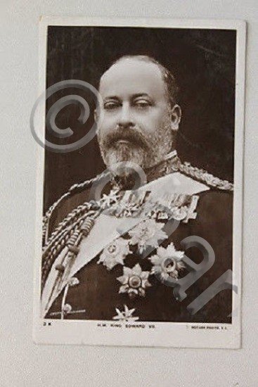 Fotocartolina Re Edoardo VII del Regno Unito 1908