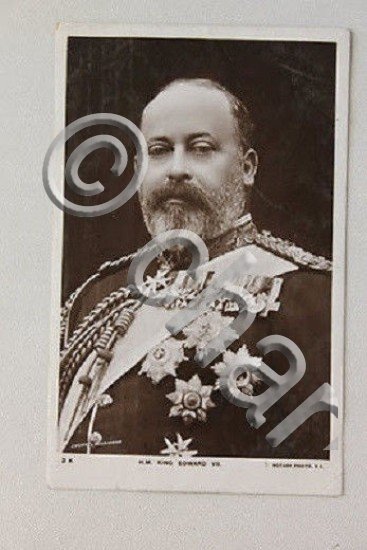 Fotocartolina Re Edoardo VII del Regno Unito 1908