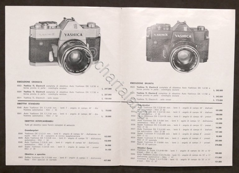 Fotoexakta - Listino prezzi - Yashica TL Electro X - …