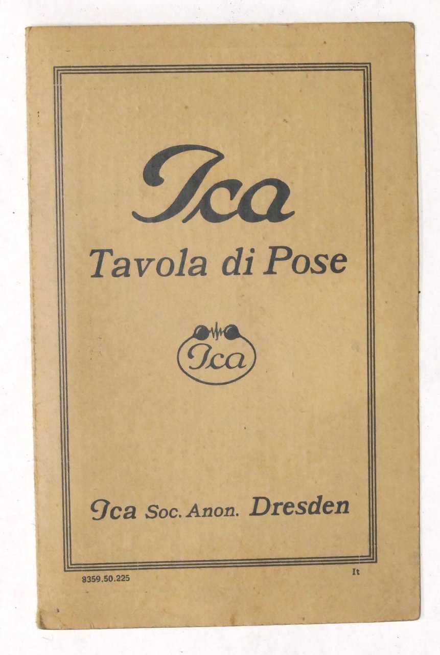 Fotografia - Ica - Tavola di pose - Istruzione tempi …