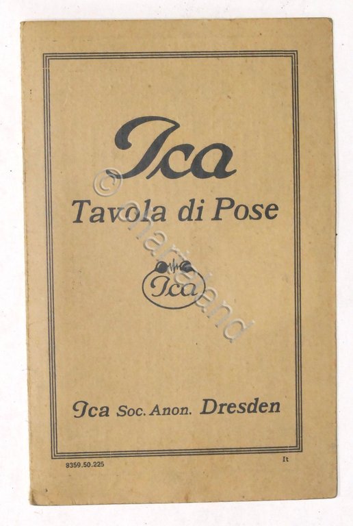 Fotografia - Ica - Tavola di pose - Istruzione tempi …