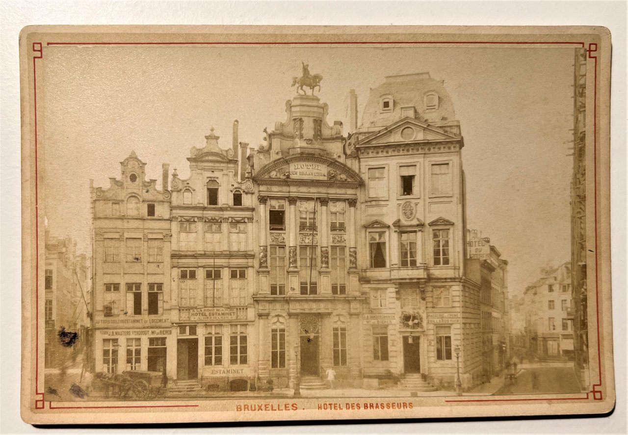 Fotografia Albumina - Bruxelles - Hotel Des Brasseurs - 1870 …