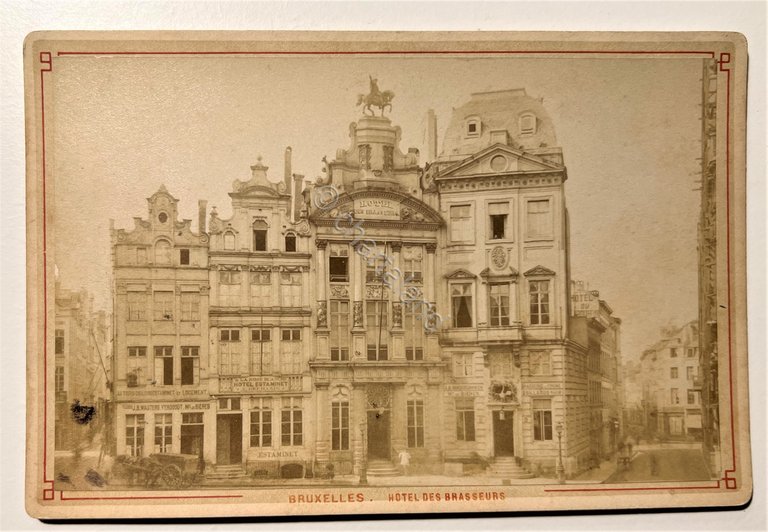 Fotografia Albumina - Bruxelles - Hotel Des Brasseurs - 1870 …