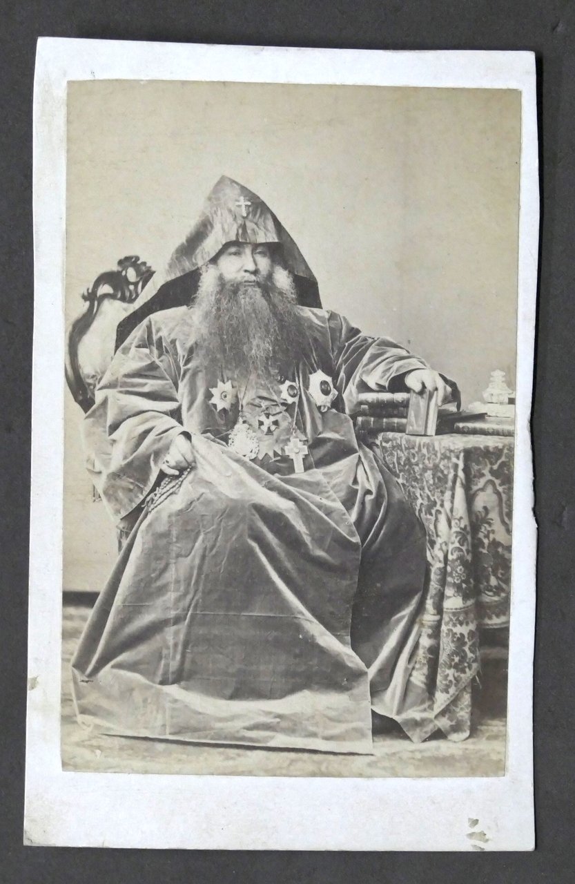 Fotografia albumina - Grande Patriarca Armeno di Russia - fine …