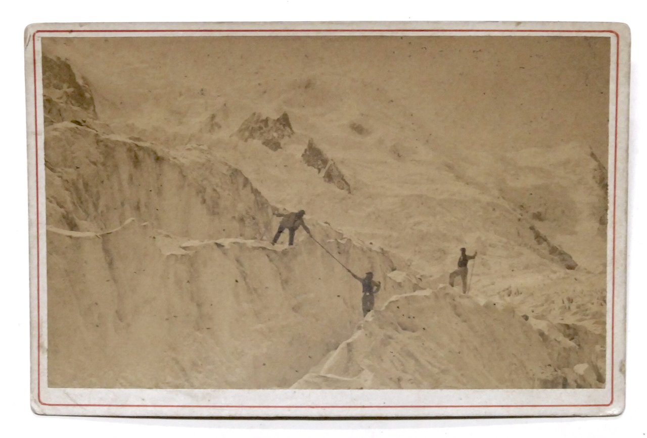 Fotografia albumina - Valle di Chamonix: Ascensione al Monte Bianco …