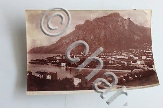 Fotografia albumina Lago di Lecco realizzate dal stab. Brogi alla …
