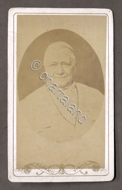 Fotografia albumina originale - Papa Pio IX - 1865 ca.