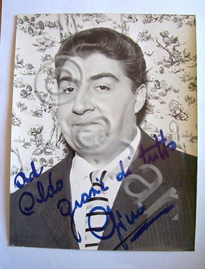 Fotografia Autografo Attore Gino Bramieri 1975 ca