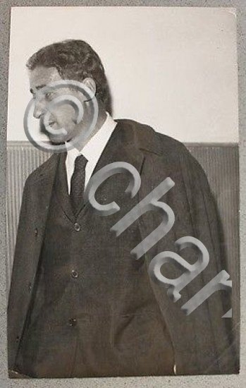 Fotografia Calcio allenatore campione Manlio Scopigno anni '60