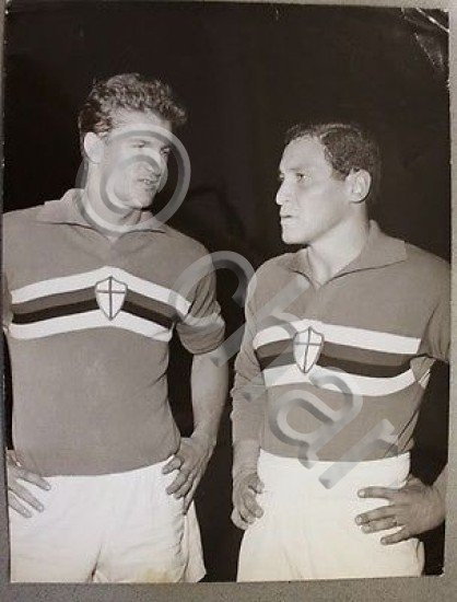 Fotografia Calcio Sampdoria Radnicki Angelo Sormani Francisco Lojacono 1964