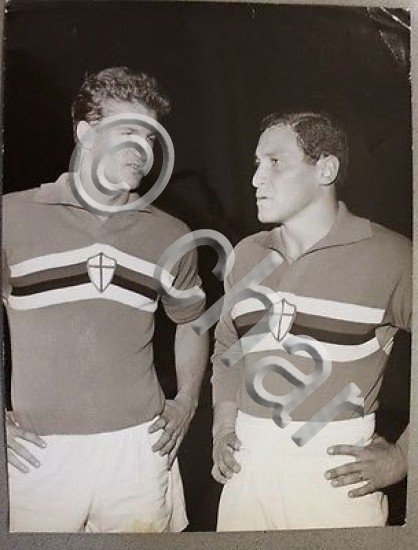Fotografia Calcio Sampdoria Radnicki Angelo Sormani Francisco Lojacono 1964