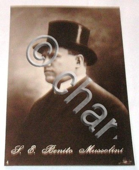 Fotografia Cartolina Benito Mussolini 06
