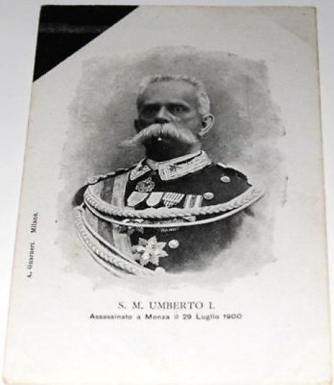 Fotografia Cartolina Re Umberto I