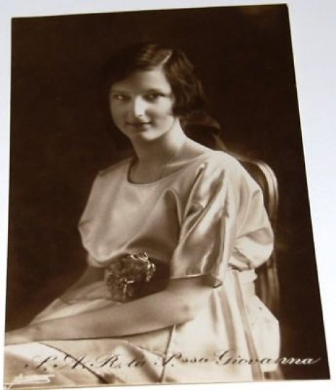 Fotografia Cartolina Ritratto Principessa Giovanna
