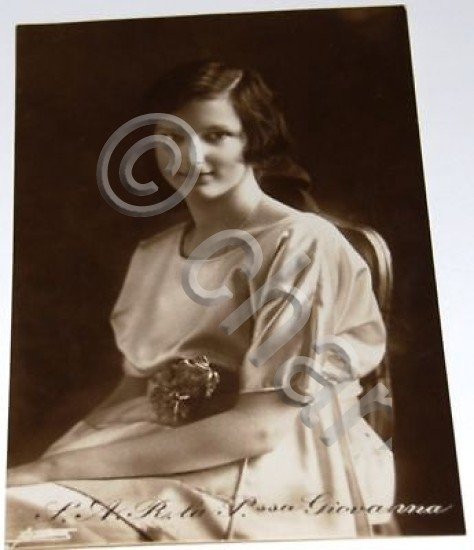 Fotografia Cartolina Ritratto Principessa Giovanna