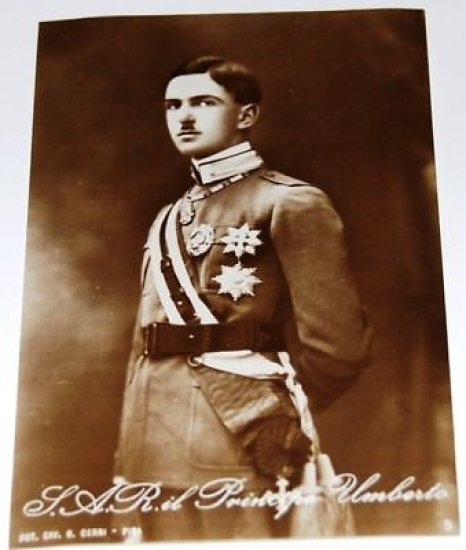 Fotografia Cartolina Ritratto Umberto II