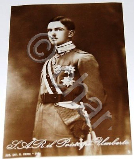 Fotografia Cartolina Ritratto Umberto II
