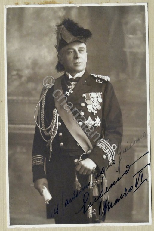 Fotografia con autografo dell'ammiraglio Eugenio Genta - 1928
