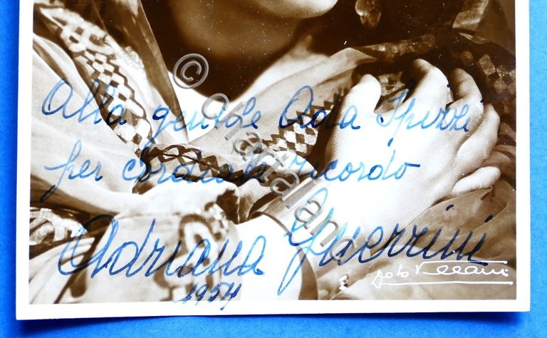 Fotografia con Autografo della cantante lirica soprano Adriana Guerrini - … | Immagine Gallery 4