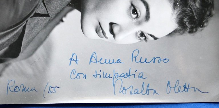 Fotografia con Autografo della presentatrice e doppiatrice Rosalba Oletta - … | Immagine Gallery 3