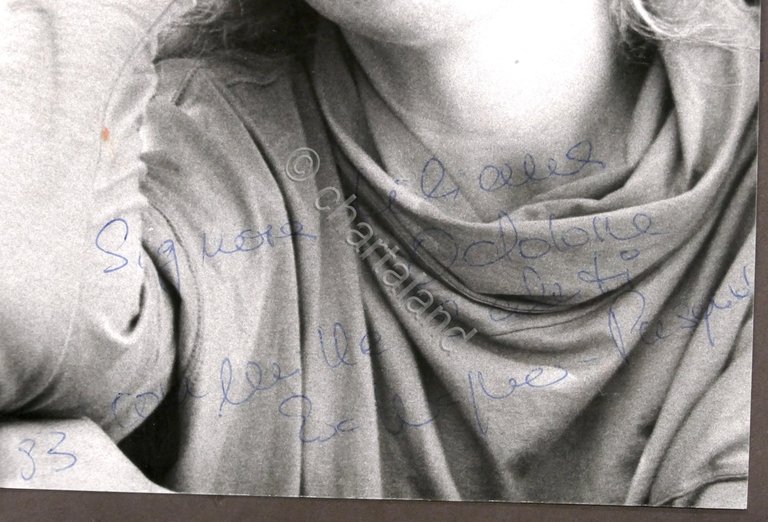 Fotografia con autografo dellla direttrice d'opera Eva Wagner-Pasquier - 1983