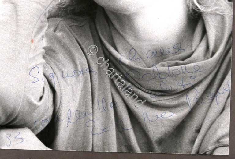 Fotografia con autografo dellla direttrice d'opera Eva Wagner-Pasquier - 1983
