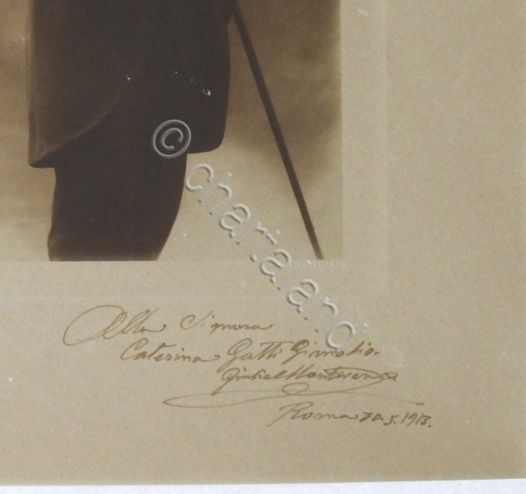Fotografia con autografo di Giulio Monteverde scultore e politico - …
