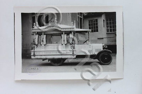 Fotografia d'epoca - carro funebre n.0125 A - Fratelli Macchi - Varese anni '30