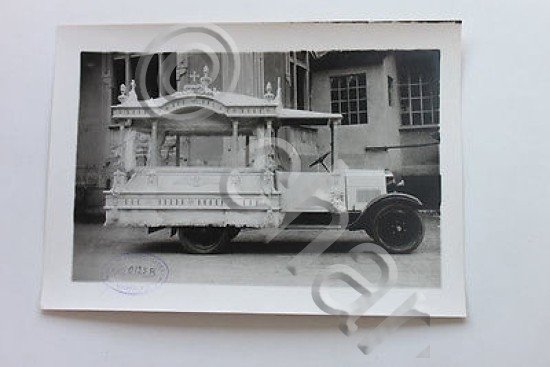 Fotografia d'epoca - carro funebre n.0125 B - Fratelli Macchi - Varese anni '30