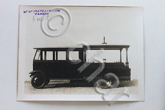 Fotografia d'epoca - carro funebre n.0131 C - Fratelli Macchi …