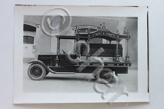 Fotografia d'epoca - carro funebre n.0160 C - Fratelli Macchi …