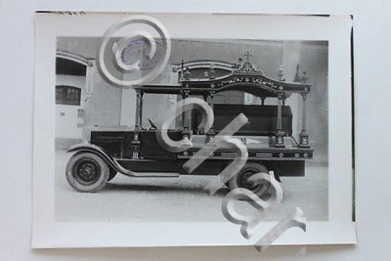 Fotografia d'epoca - carro funebre n.0160 C - Fratelli Macchi …