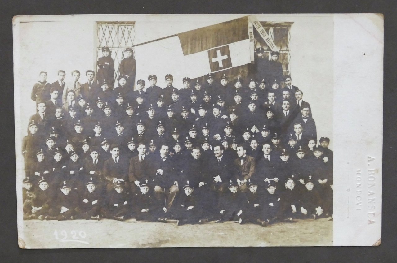 Fotografia d'epoca - Convitto Civico Maschile di Mondovì - 1920