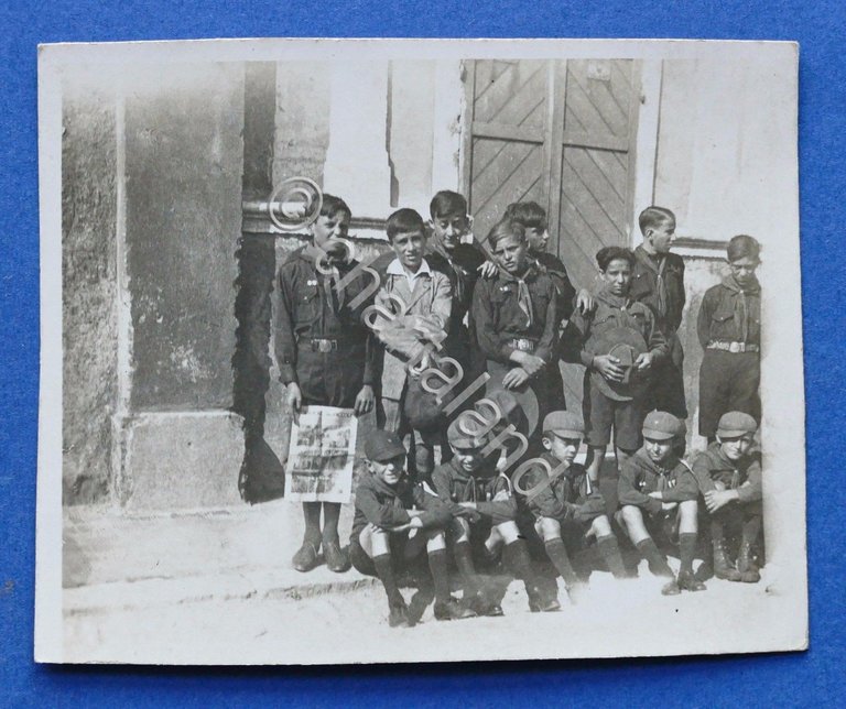 Fotografia d'epoca - Fotocartolina Boy Scout Liguria (17) - anni …