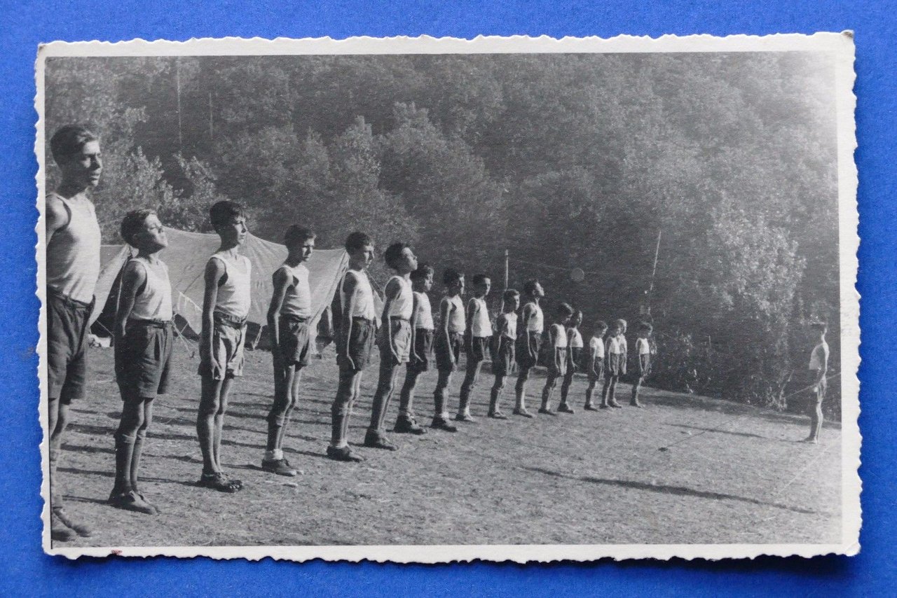 Fotografia d'epoca - Fotocartolina Boy Scout Liguria (22) - anni …