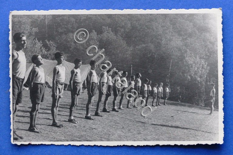 Fotografia d'epoca - Fotocartolina Boy Scout Liguria (22) - anni …