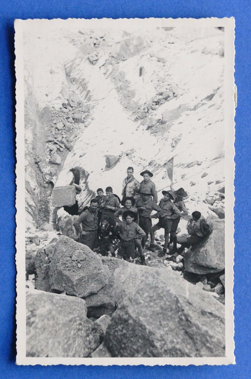 Fotografia d'epoca - Fotocartolina Boy Scout Liguria (31) - anni …